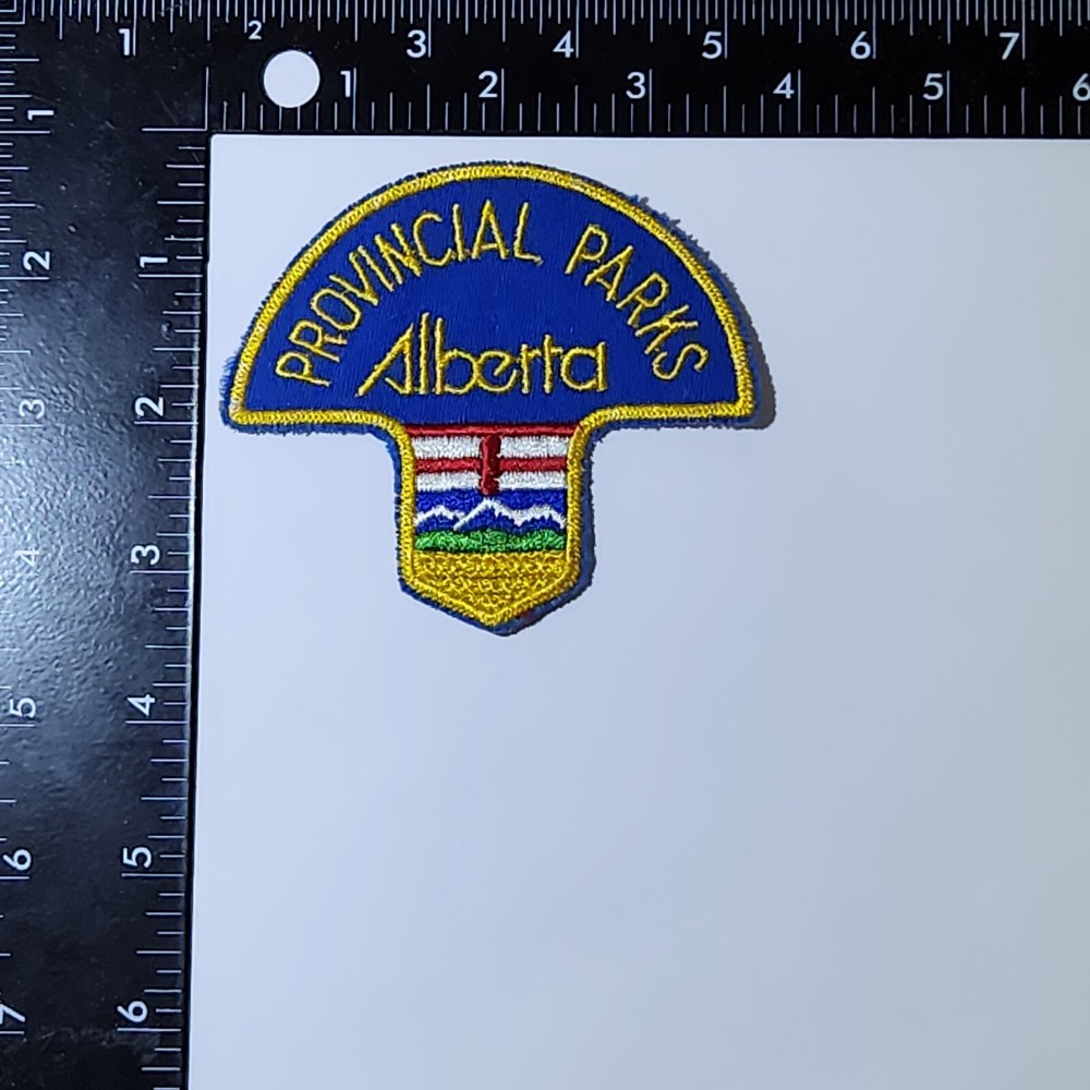 Provincial Parks Alberta Patch. 3x4 Inches. Great Condition!