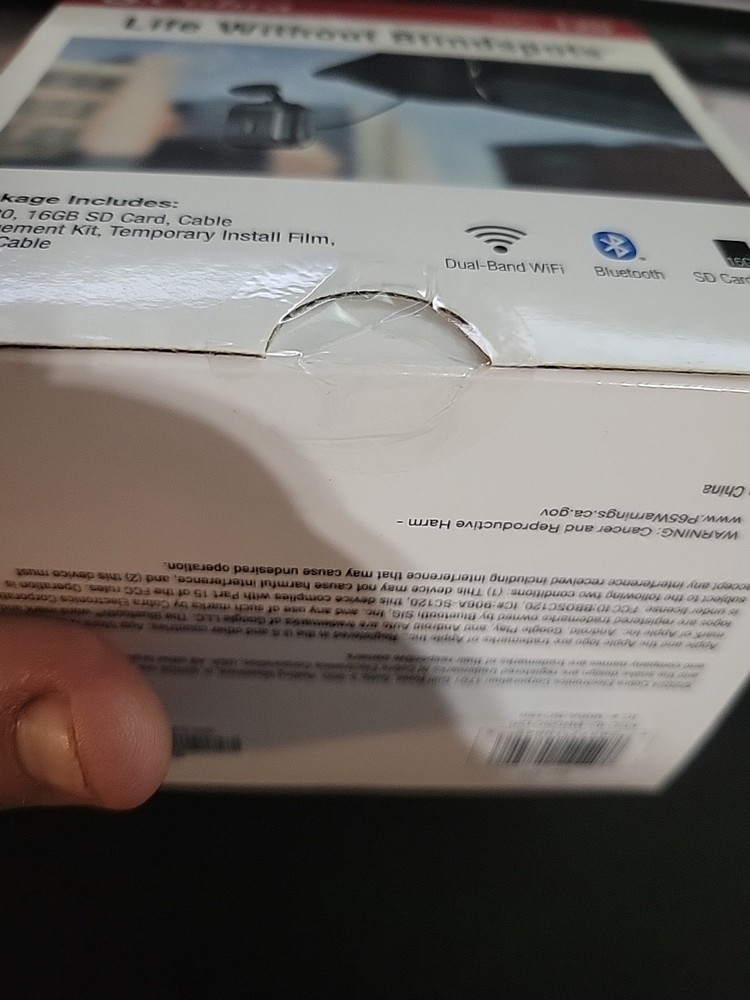 Cobra Electronics Front Facing QHD Dash Cam #SC120