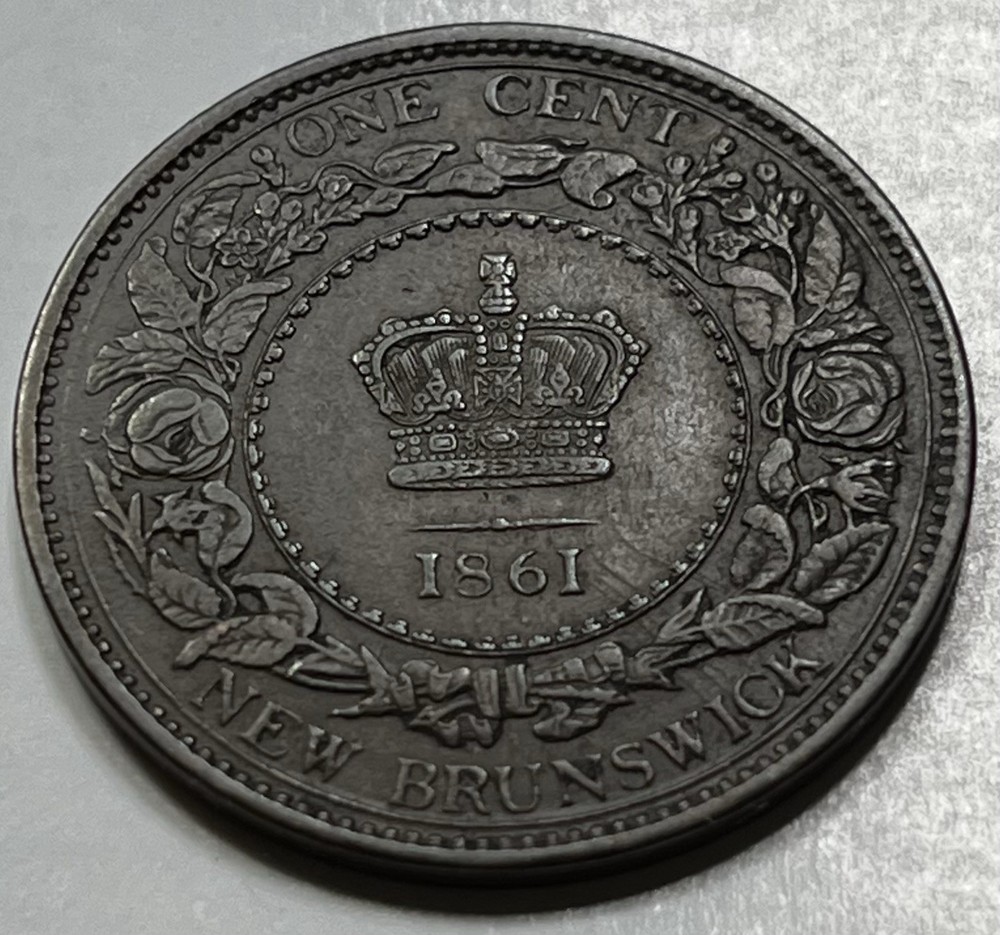 1861 New Brunswick Large Cent High Grade