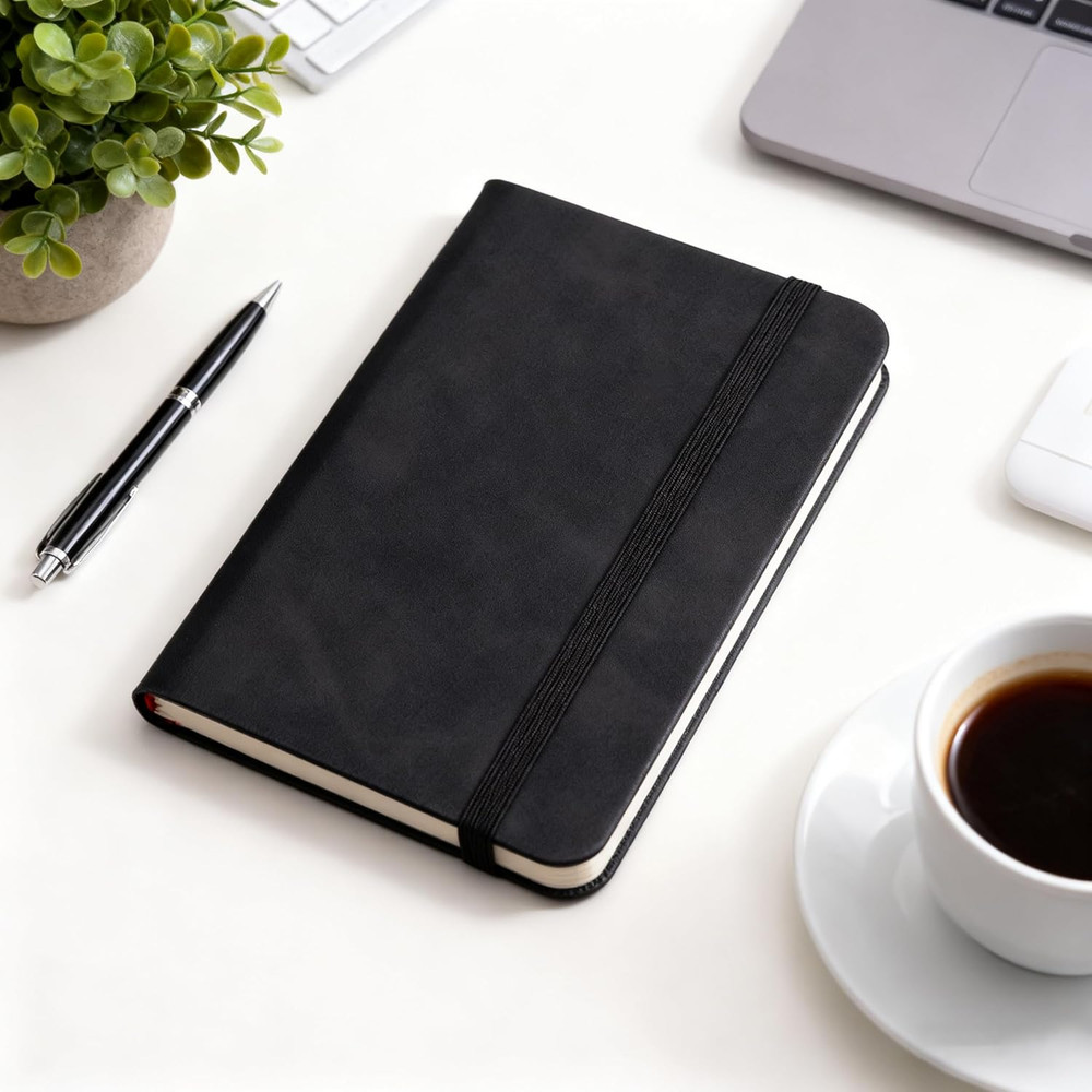 4 Pack Pocket Notebook Small Notebook, 3" X 4.4" Journal Notebook Hardcover with