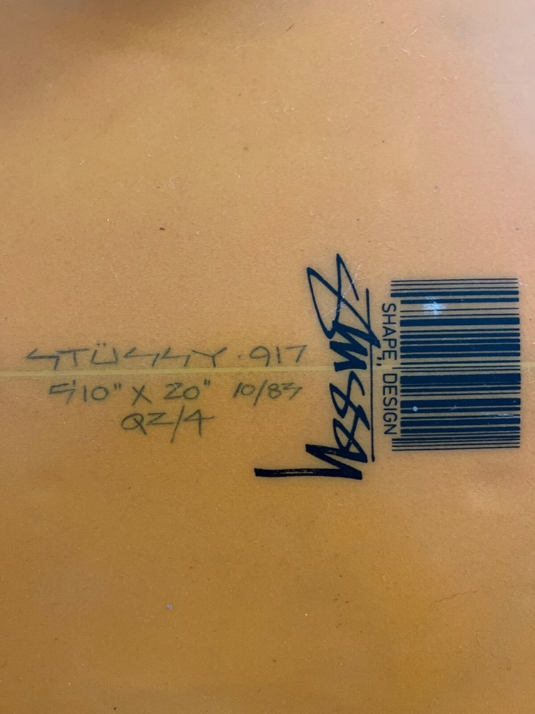 1983 stussy surfboard