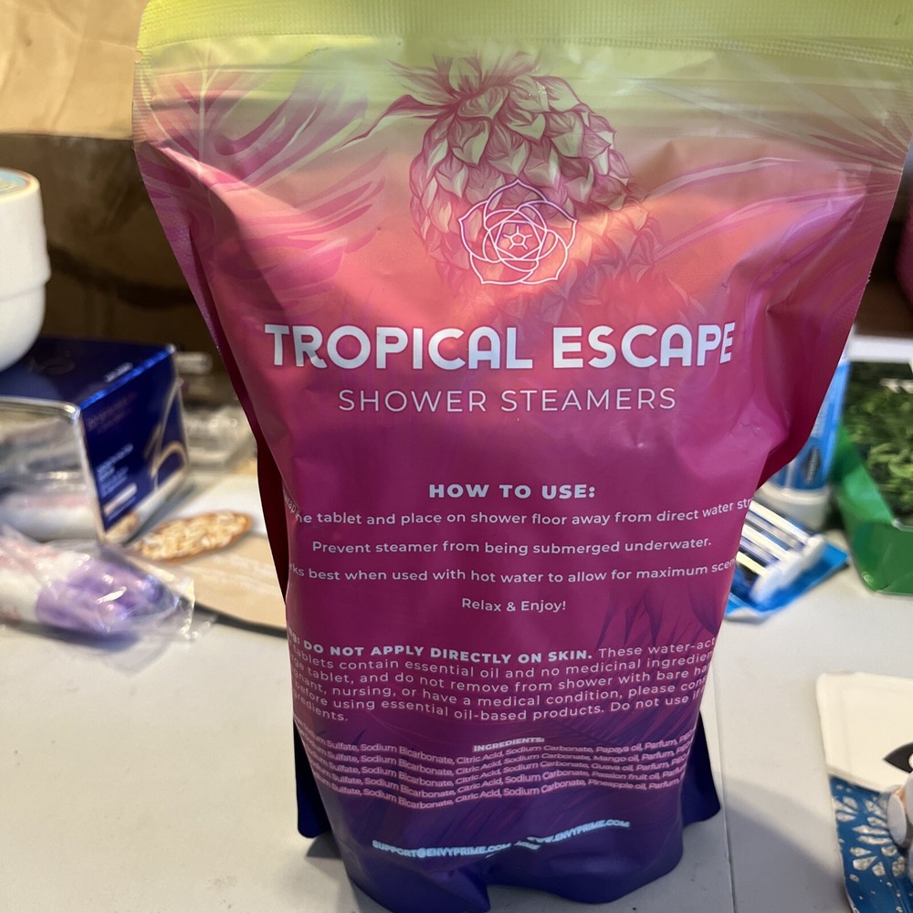 Tropical Escape Shower Steamers 15 Shower Tablets