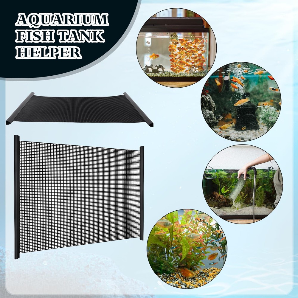 8Pcs Plastic Mesh Canvas Sheets Embroidery Aquarium Fish Tank Divider Plastic...