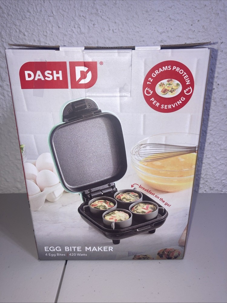 Dash Egg Bite Maker - Light Blue Aqua Teal Countertop Egg Cooker A-5