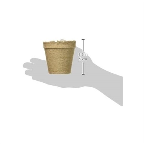 Jiffy 3″ Round Growing Medium Peat Pots — Biodegradable Seed Starter (10 Pack)