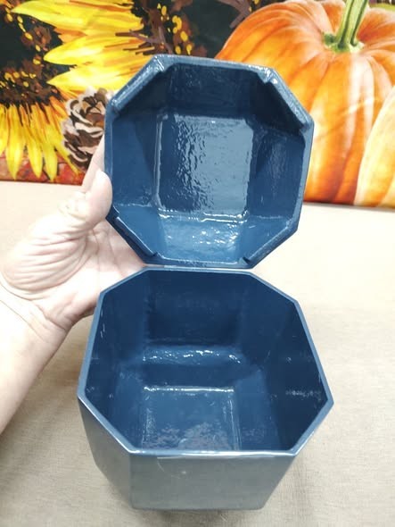 Threshold Studio McGee Navy Blue Lacquer Decorative Box
