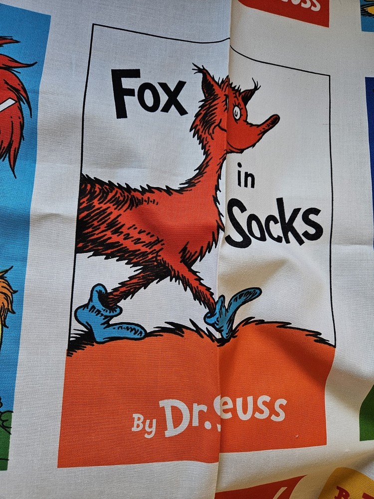 Dr Seuss Fabric Panel, Cotton, $12