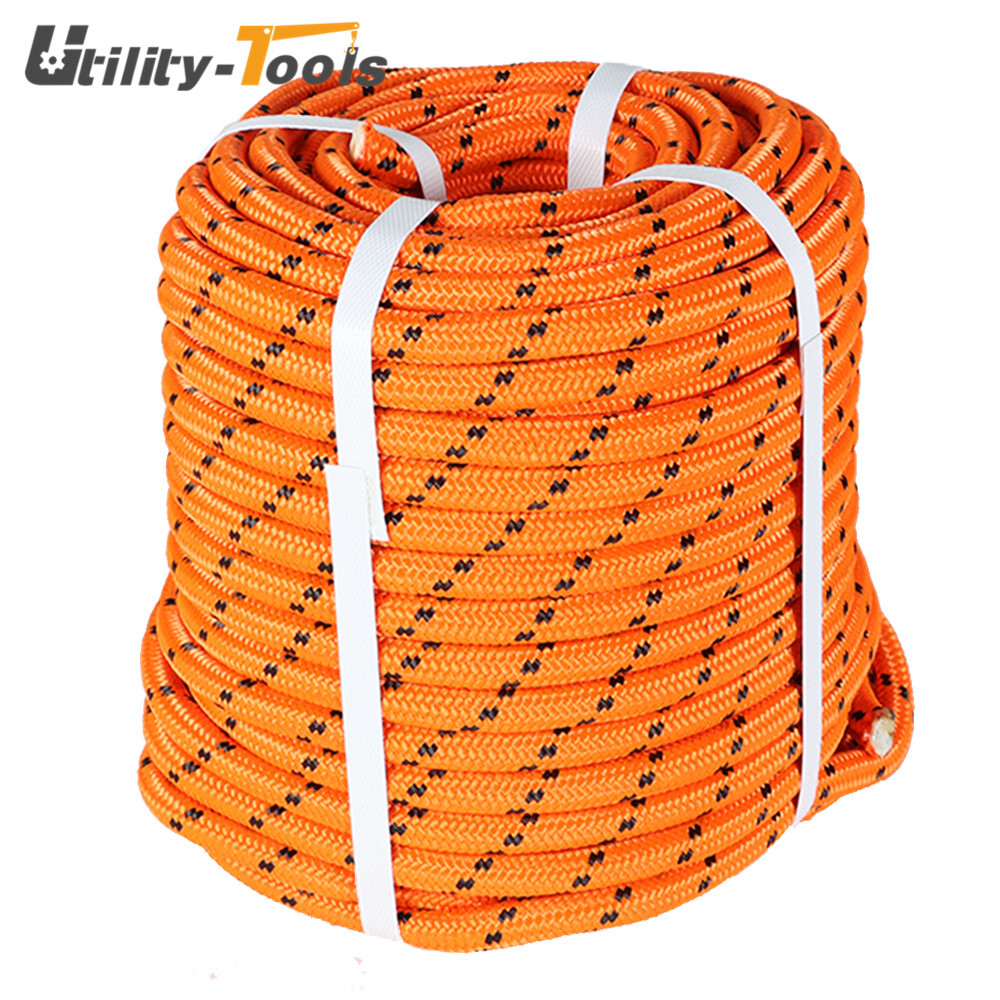 Double Braid Polyester Rope Arborist Bull Tree Rigging Line 1/2"×200'