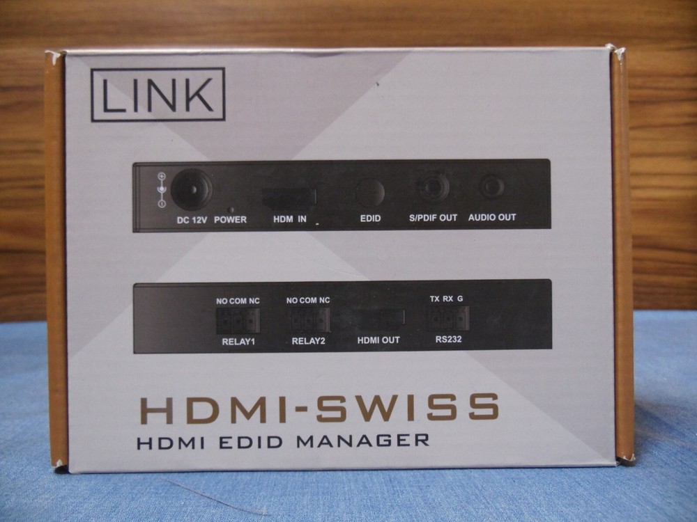 NEW LINK HDMI-SWISS HDMI EDID MANAGER Automatic Controller Relay RS232