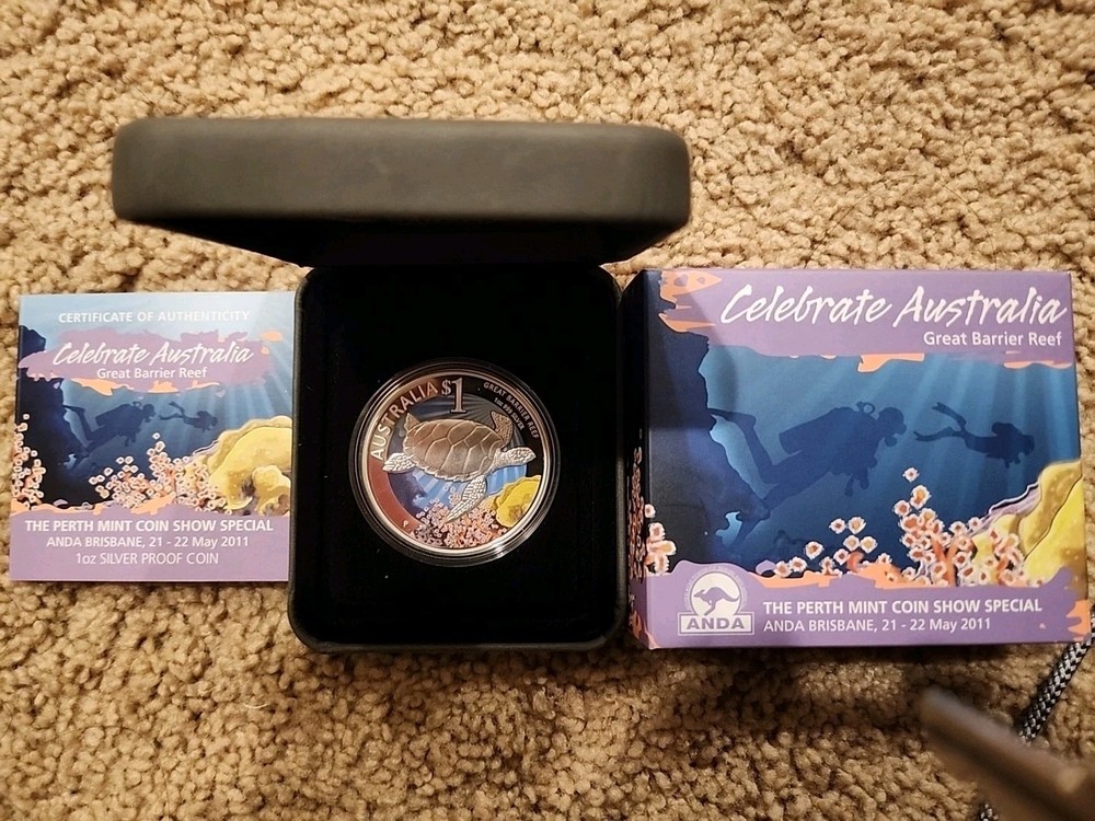 Great Barrier Reef - ANDA Perth Special Australien 1 oz Silver Proof 2011