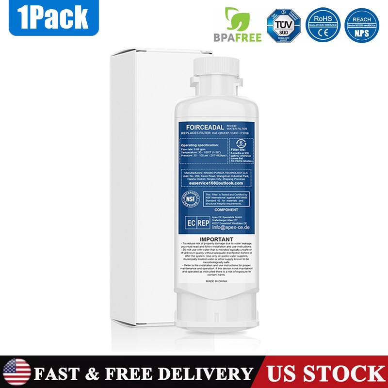 1/2/4/6/8Pack DA97-17376B Replacement for Samsung Refrigerator Water Ice Filter