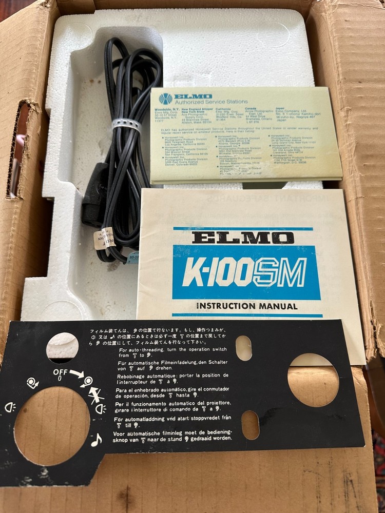 Elmo K100SM projector - Original Box, Never used