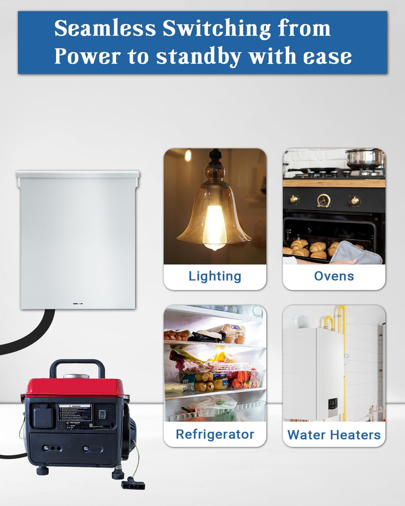 63A Generator Transfer Switch, 3P Heavy Duty Automatic Transfer Switch, 120/240V