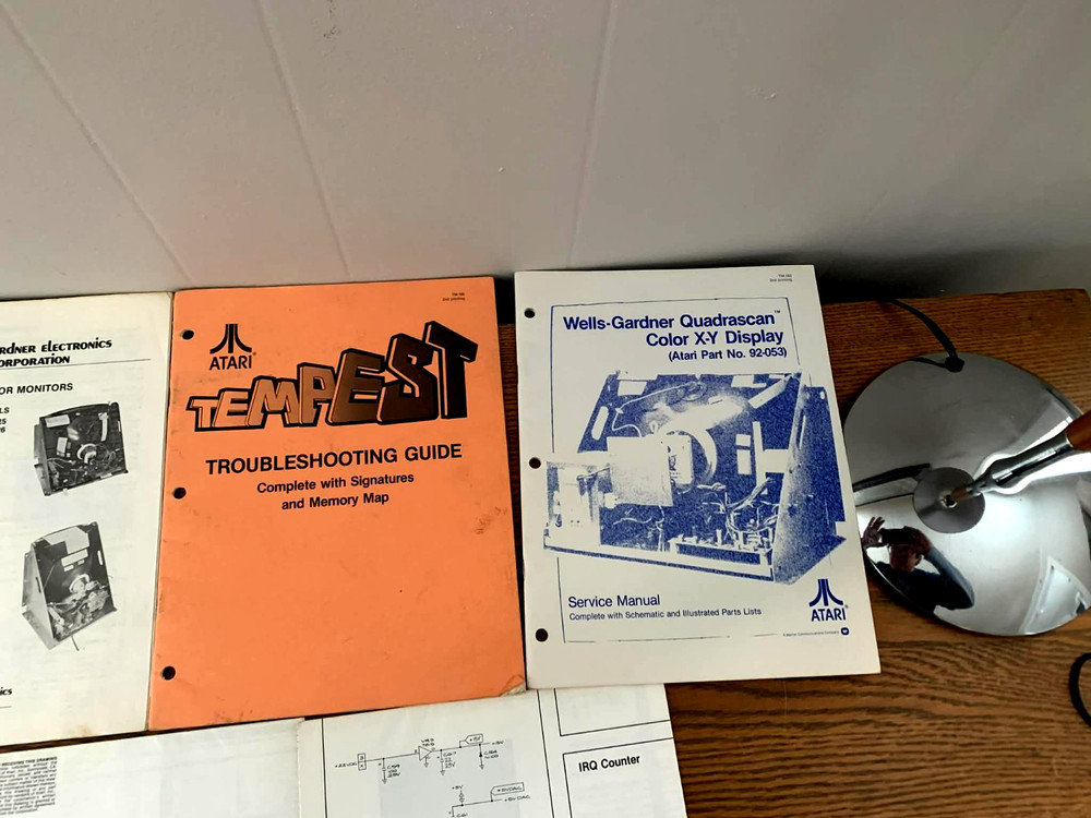 Atari Tempest arcade game complete owners manual set great condition