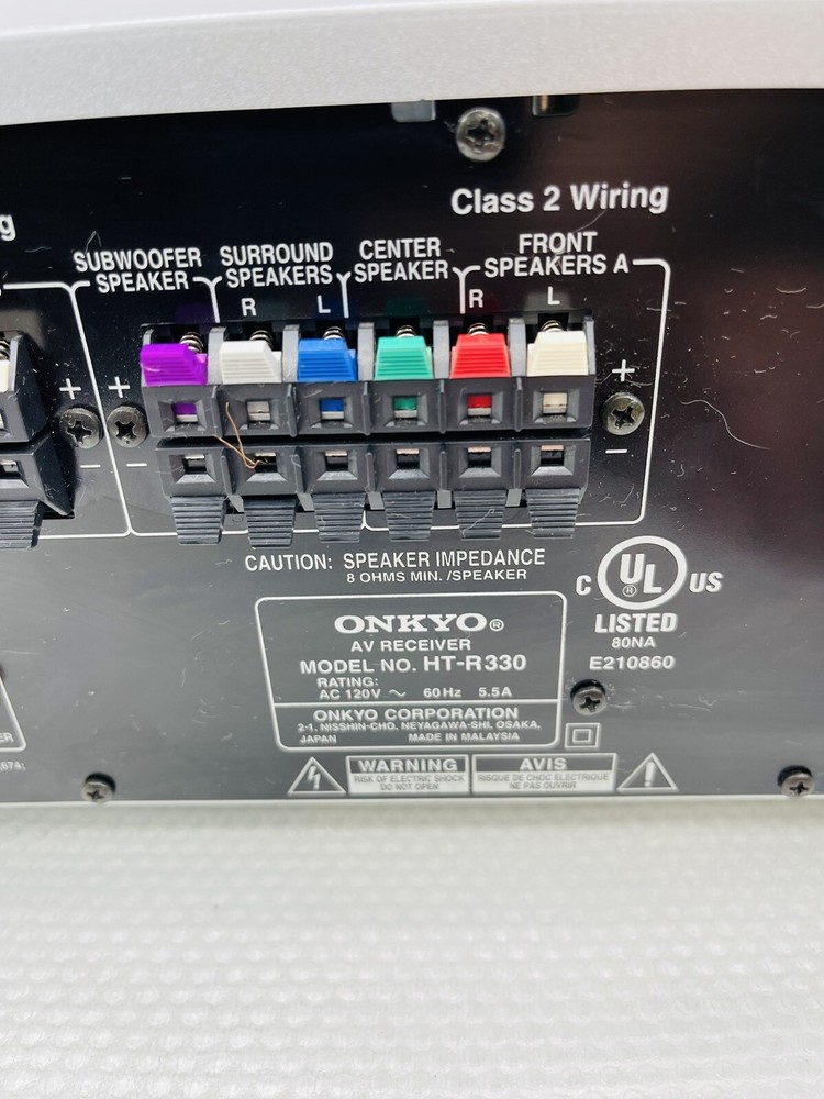 Onkyo HT-R330 Digital Stereo AV Receiver Amplifier No Remote TESTED