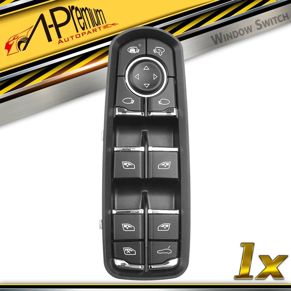 Master Main Power Window Switch Front Left for Porsche Cayenne Macan Panamera