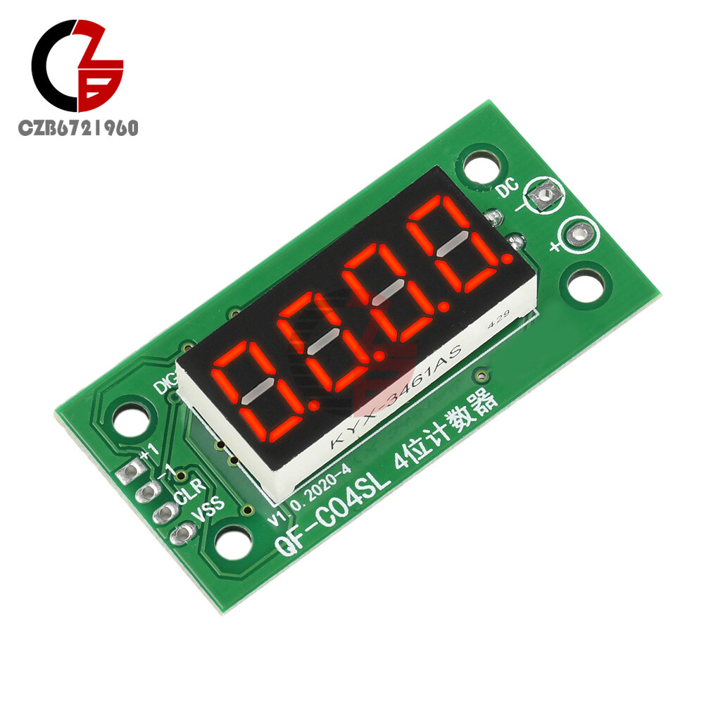 DC4-25V 4-digit Electronic Digital Counter Module With Power Cut Memory Function