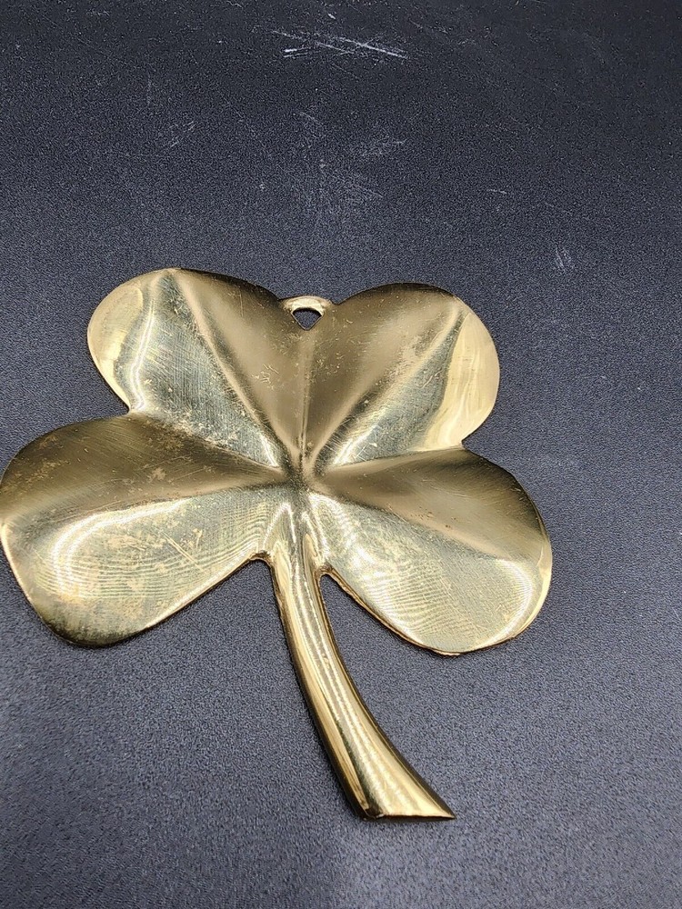 GATCO Solid Brass Shamrock Paperweight