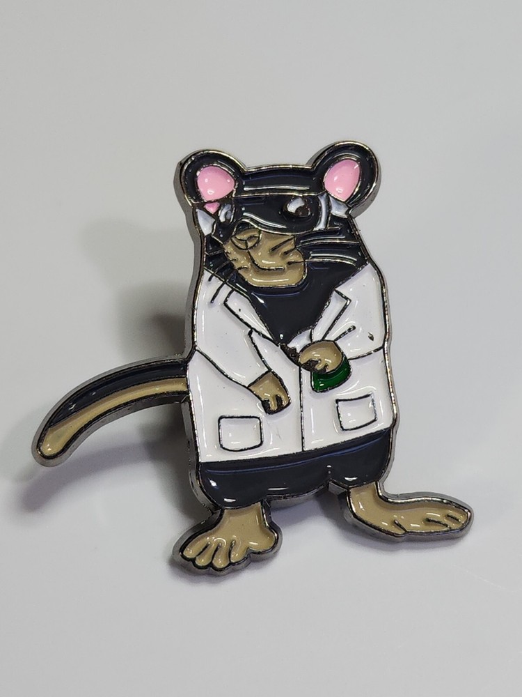 Lab Rat White Coat Lapel Pin