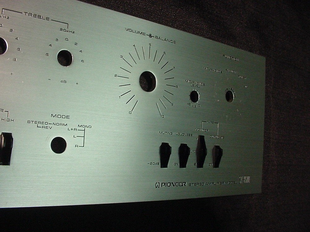PIONEER SA-8500 STEREO AMPLIFIER FACEPLATE FRONT PANEL ***