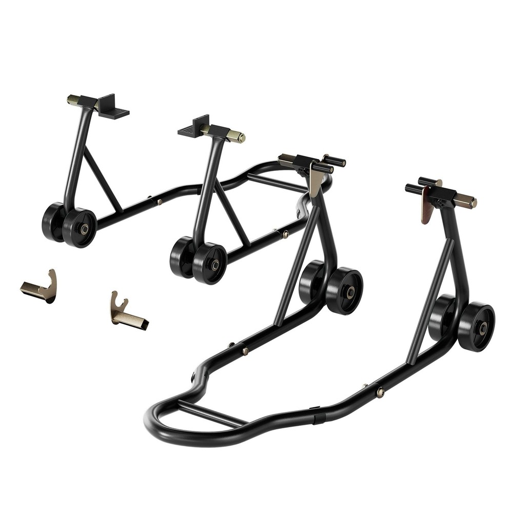 SPECSTAR Universal Motorcycle Stands, 882 Lbs Capacity Front 882 Lbs, Black