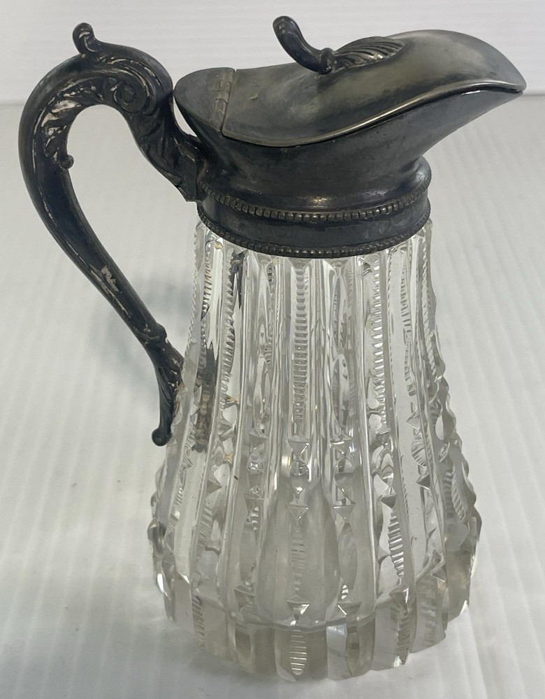 Antique ABP Syrup/Creamer Pitcher w/Silver