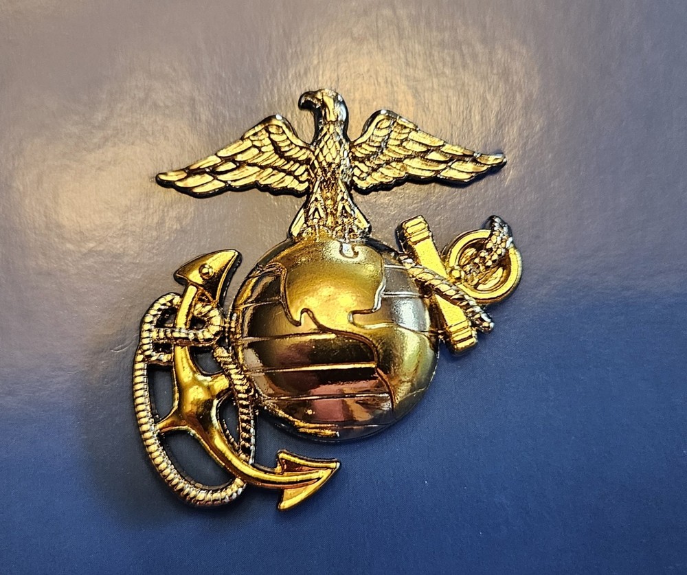 USMC Dress Hat Insignia.