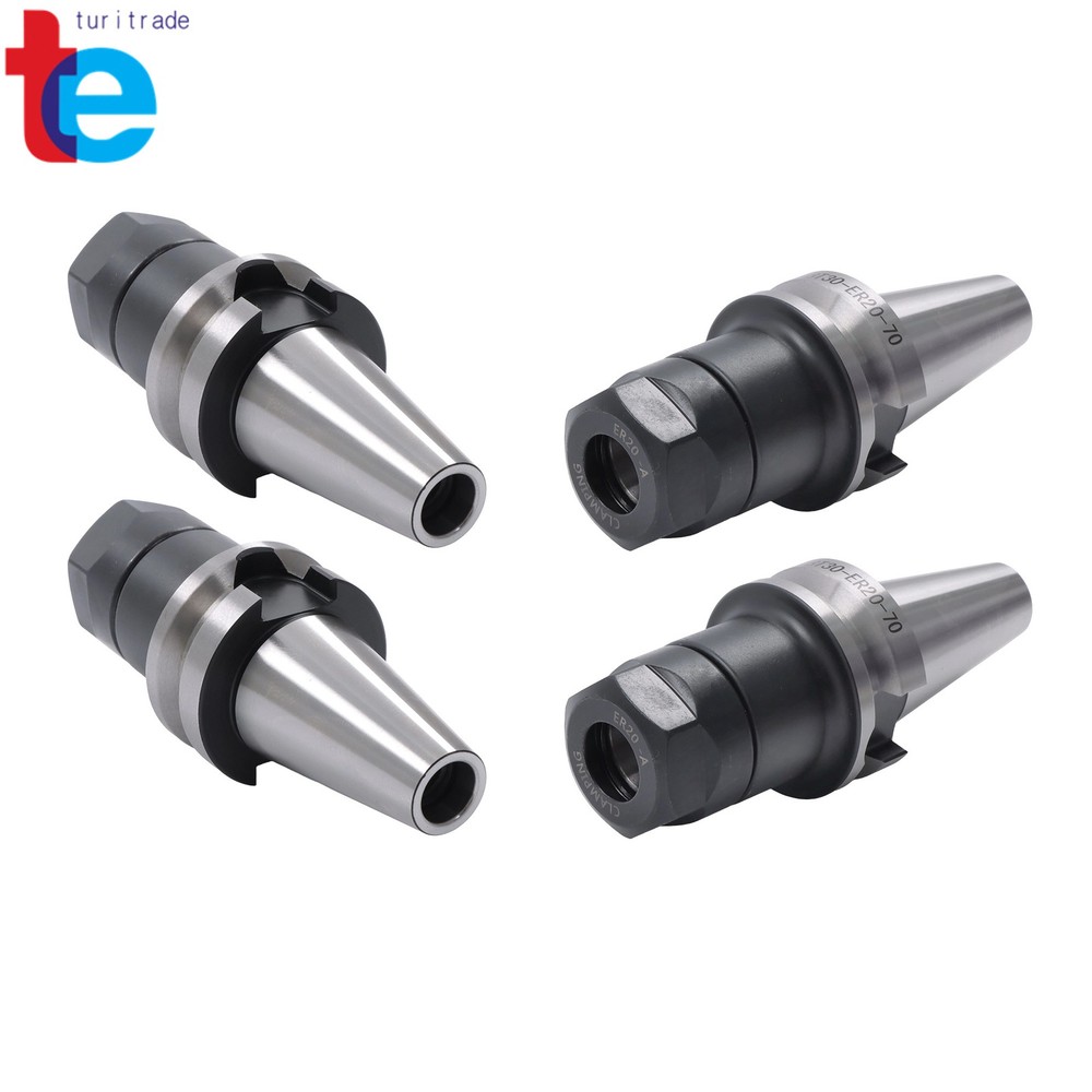 4 Pack BT30-ER20-70L Precision Collet Chuck Tool Holder CNC Machining