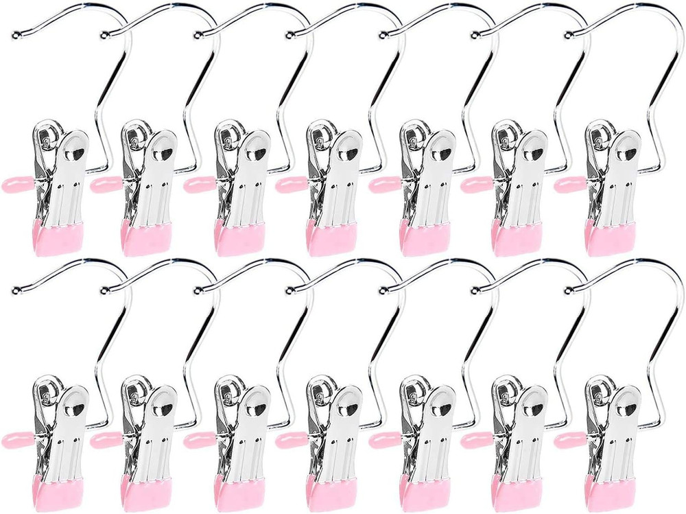15 Pack Boot Hanger for Closet, Laundry Hooks with Clips, Boot Holder, Hanging C