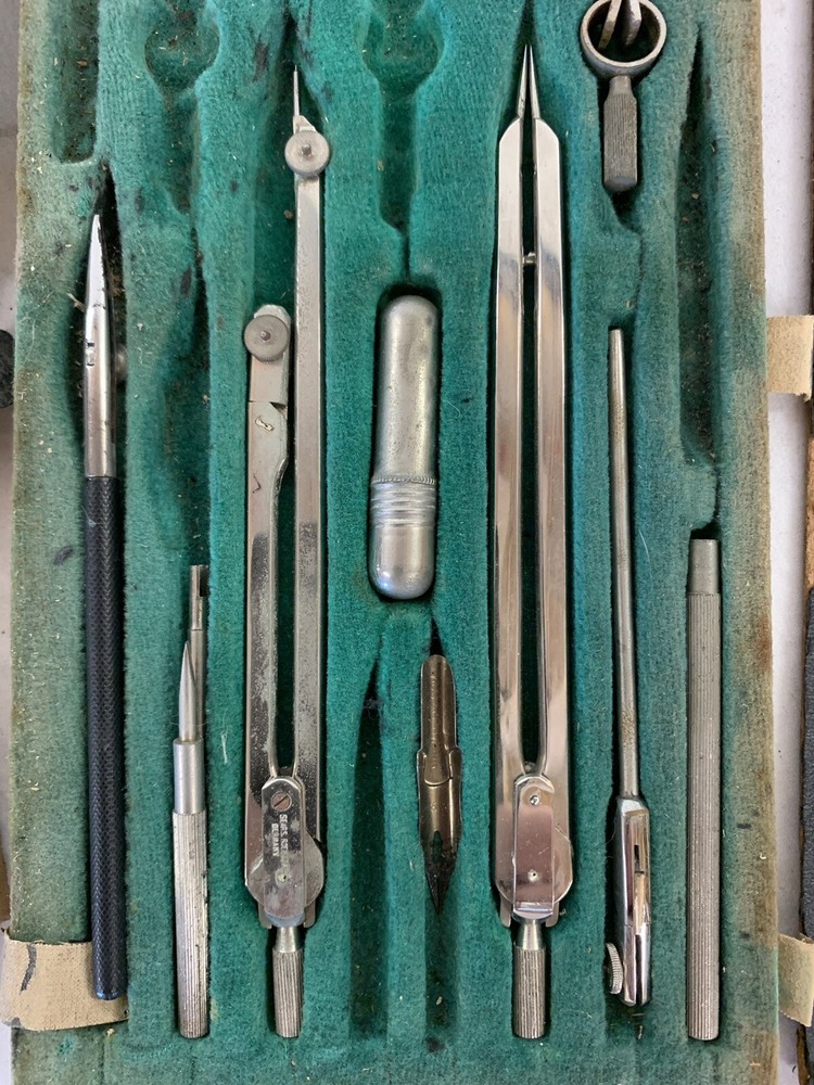 Vintage Drafting Tools ~ Engineering ~ Sears West Germany ~ AS FOUND ~ AS IS