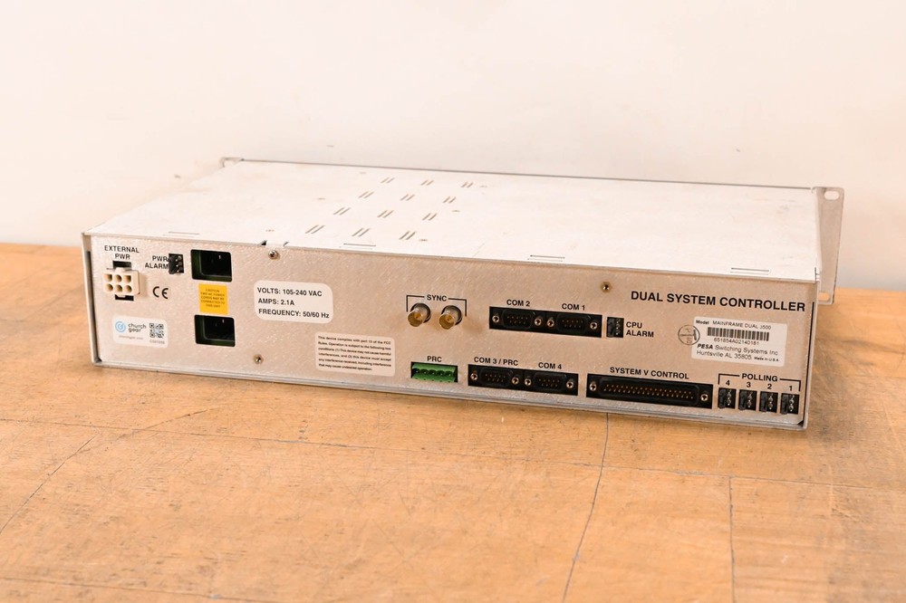 Pesa Mainframe Dual 3500 Dual System Controller w/ Cards CG01D5B