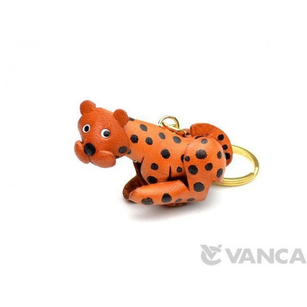 Leopard Leather Keychain(L)