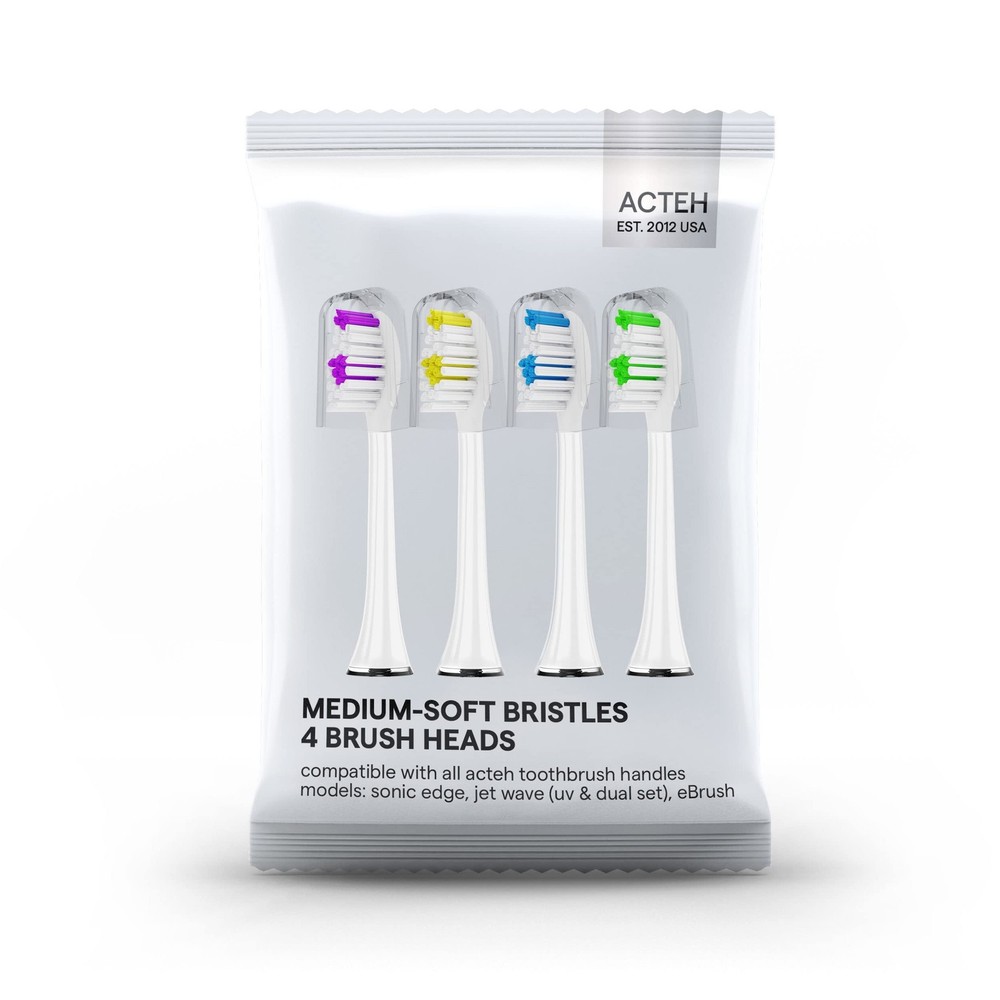 Toothbrush Heads Compatible with Sonic Edge, JetWave, JetUV, eBrush Models