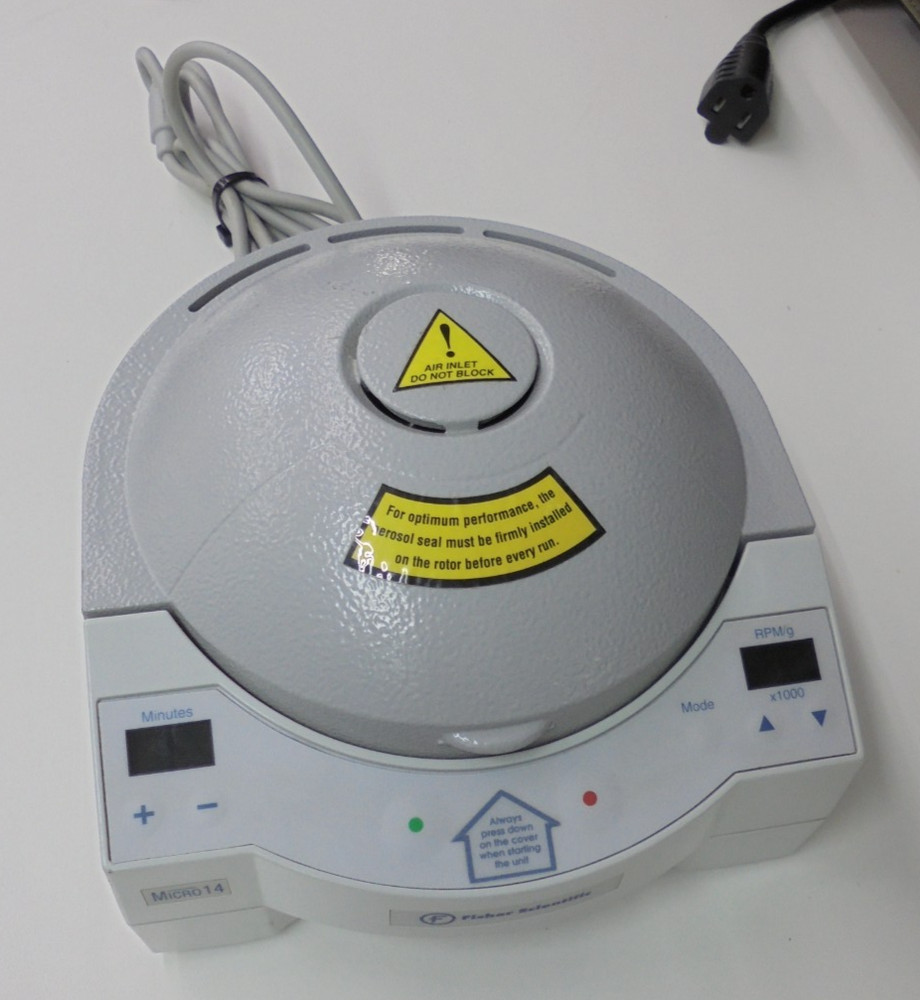 Fisher Scientific Micro14 Micro Centrifuge 14000g Untested