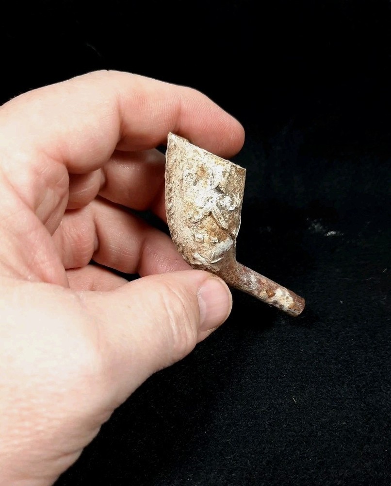 Original Civil War Era Smoking Clay Pipe