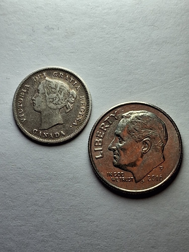1899 Canada Queen Victoria Silver 5 Cents