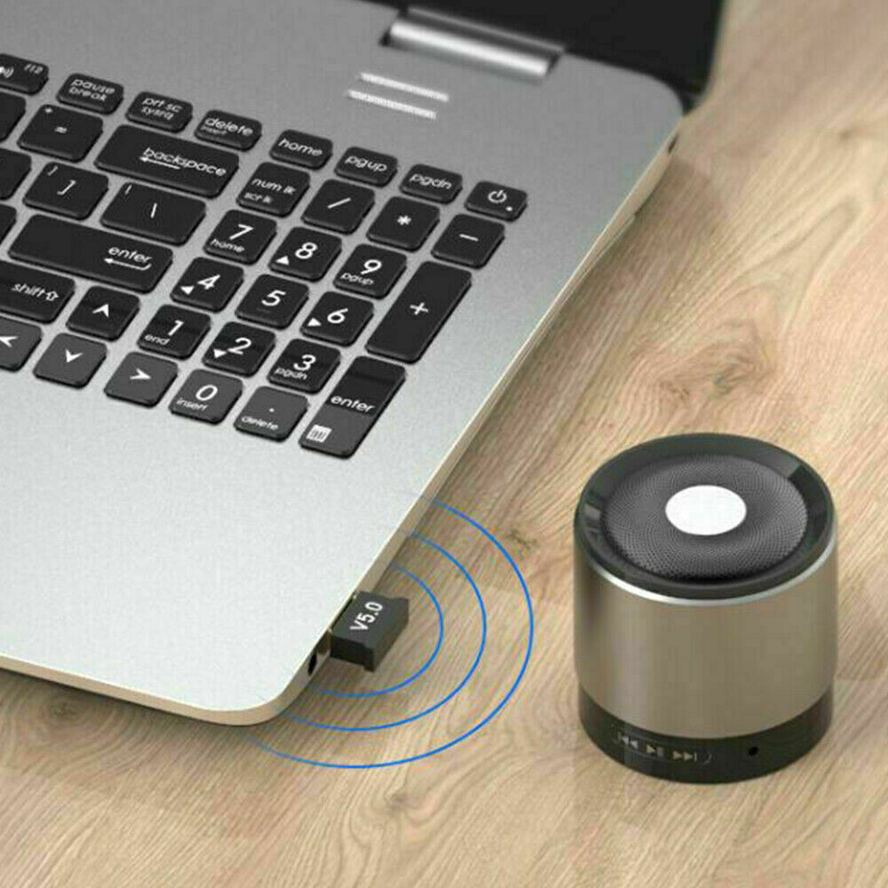 USB Bluetooth 5.0 Adapter Dongle for PC Audio Speaker Headset Keyboard Mouse