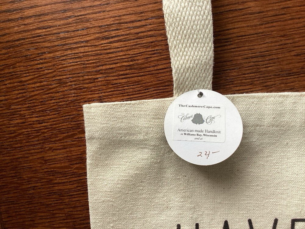 canvas yarn tote