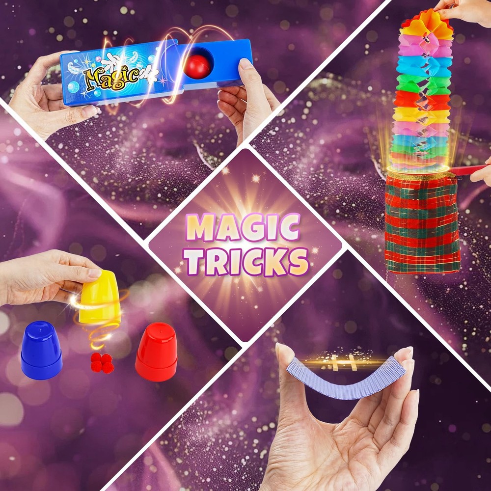 Magic Kit, Magic Tricks for Kids, Magic Set Includes Magic Wand Magician Cost...