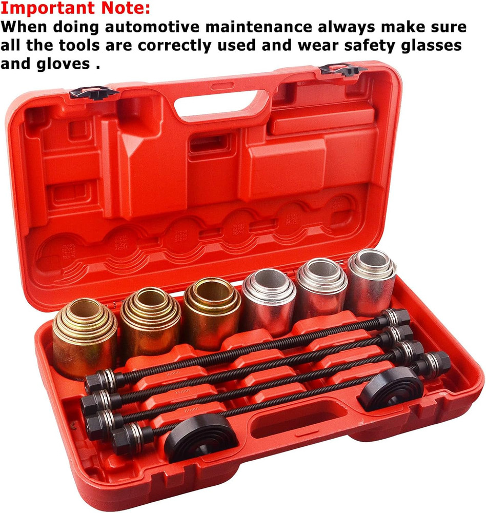 Universal Press and Pull Sleeve Kit Bushes Bearings Remove Install Garage Tools
