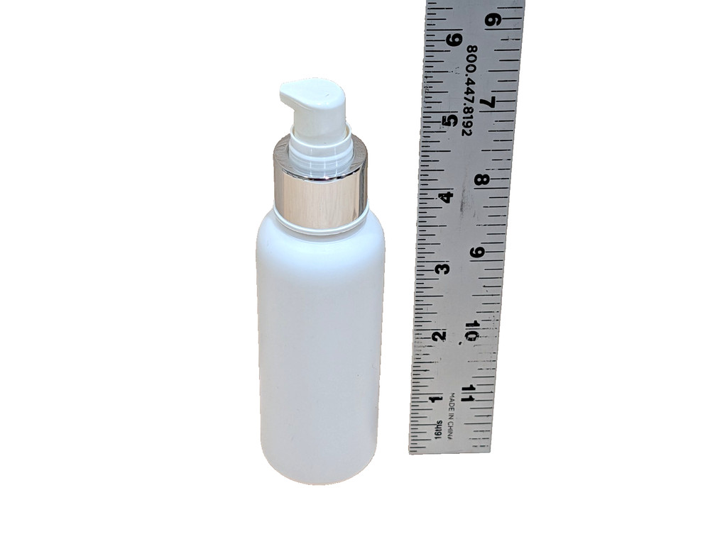 5 pcs, Lotion pump White plastic 3.5 oz