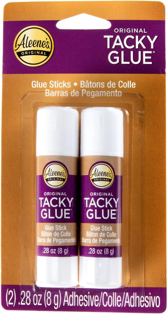 Tacky Glue Sticks, White, 2Pk