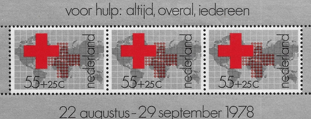 Netherlands 1978 - Red Cross Mini sheet - MNH