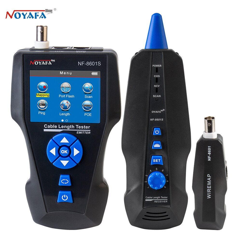 NF-8601S Ethernet Lan Cable Tester Test Cable Network Continuity Length Tester