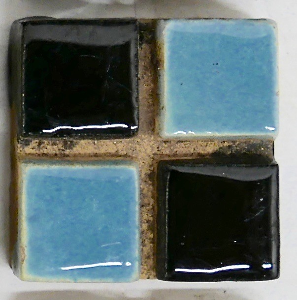 Malibu Checkerboard Design Tile-BLUE/BLACK