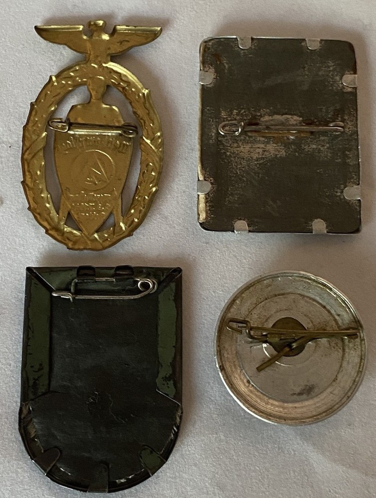 WWII WW2 German Tinnie Badge Lot