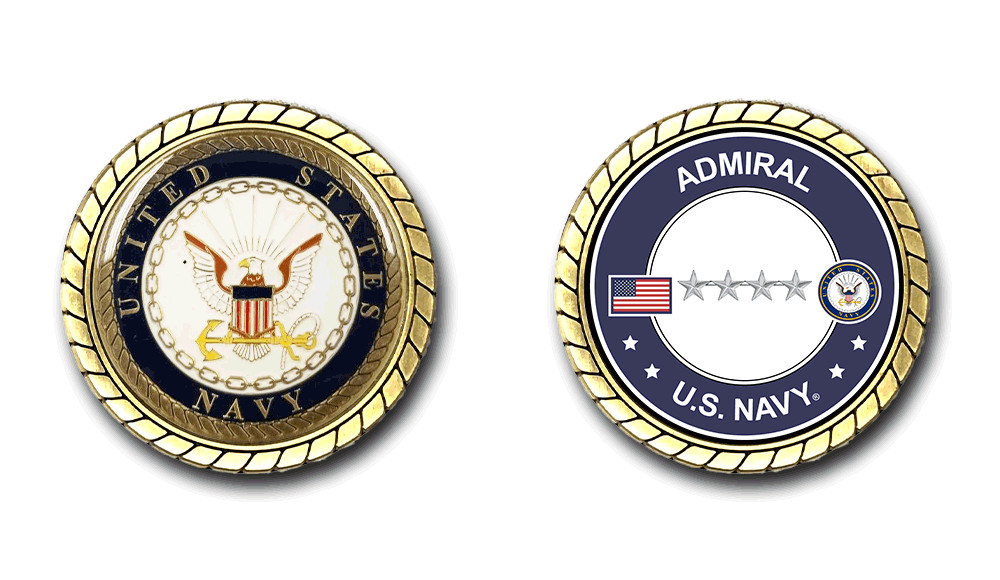 US Navy Admiral Challenge Coin Officially Licensed