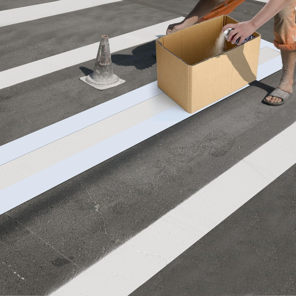 Parking Lot Line Stencil 4 X 92 Inch Foldable Reusable Line Stencil Template wit