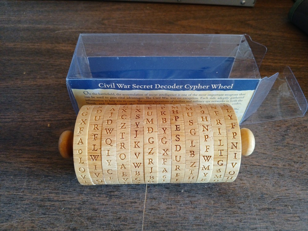Civil War Secret Decoder Cypher Wheel Ages 5 & Up