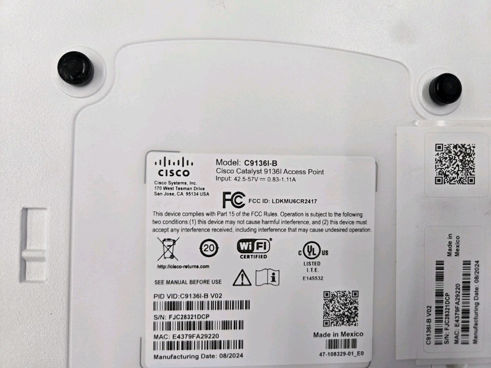Cisco Catalyst C9136I-B Wireless Access Point